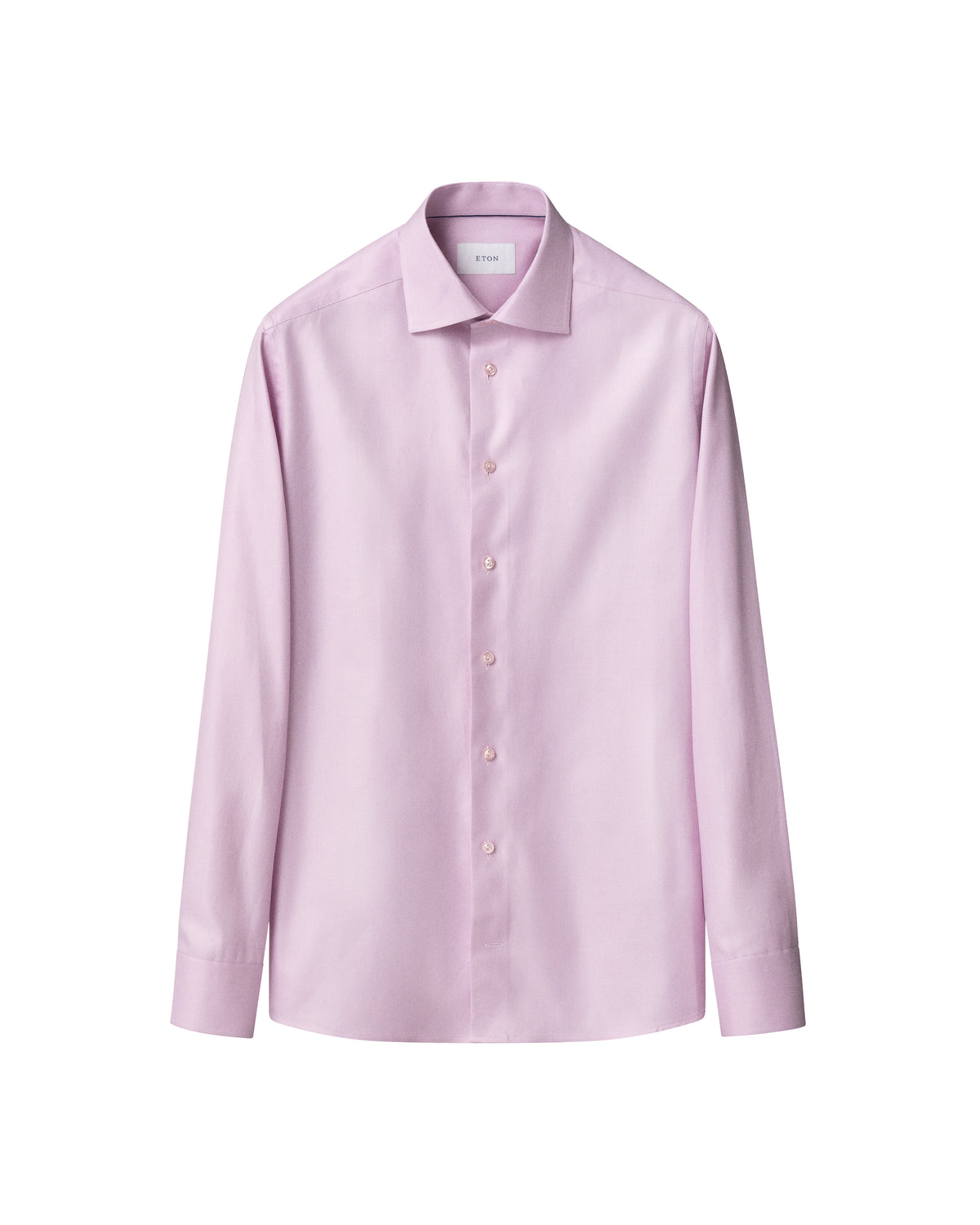 Semi Solid Effect Shirt Pink - Eton