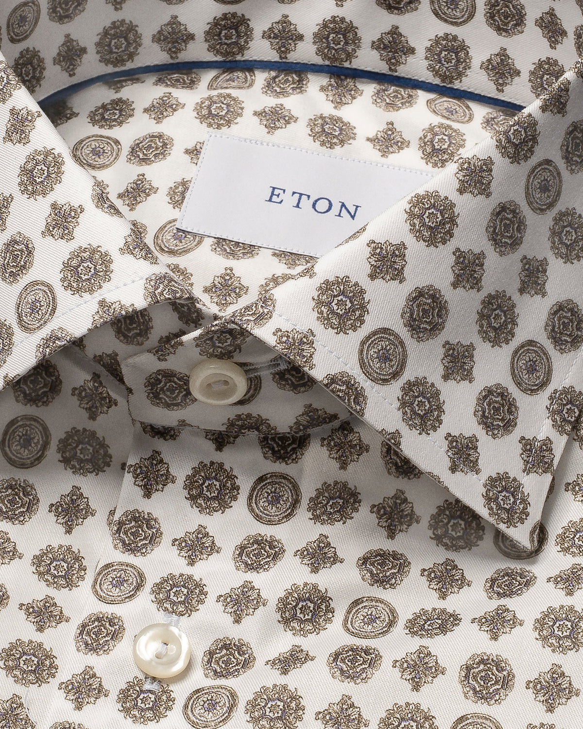 Geometric Signature Twill Shirt - Eton