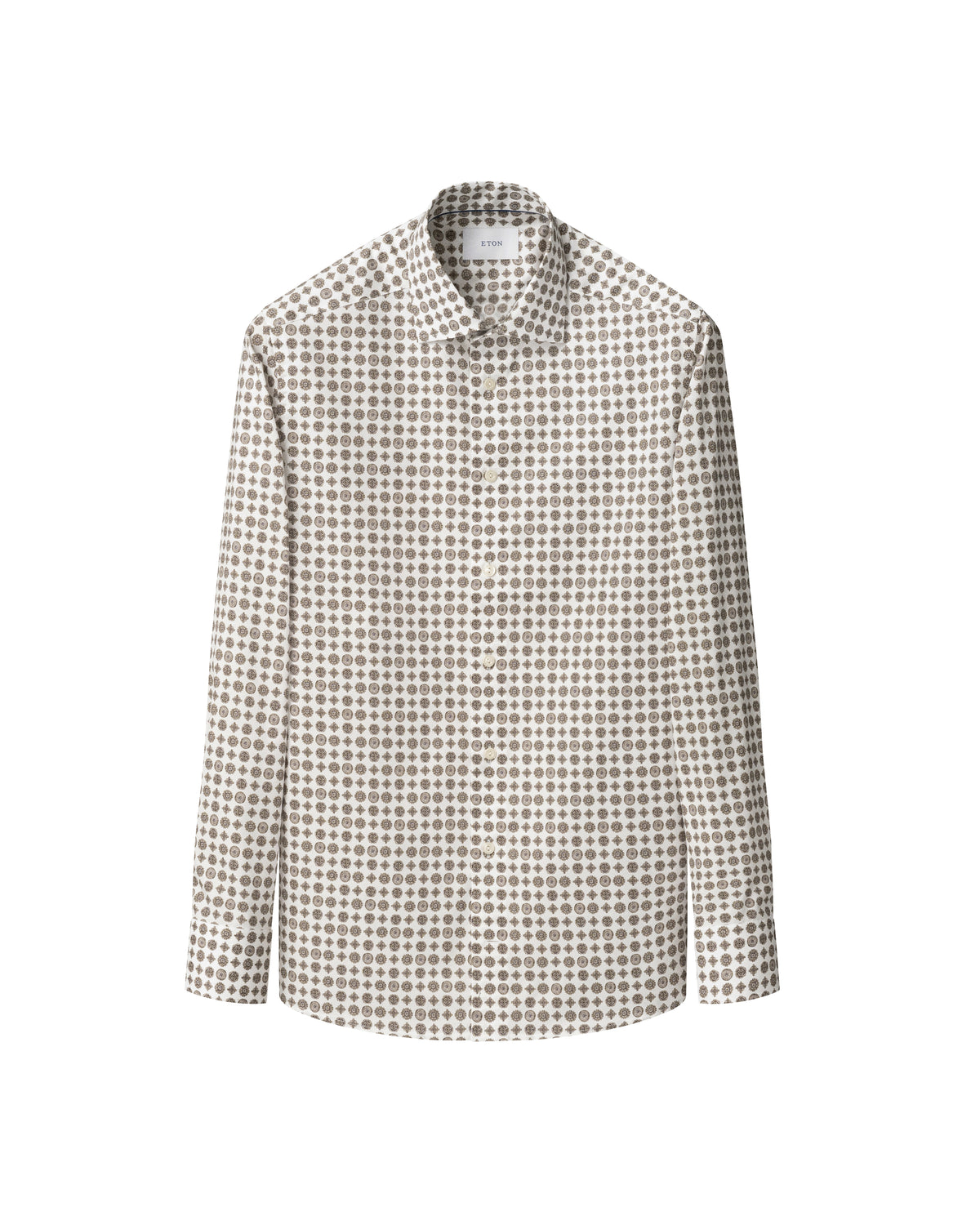Geometric Signature Twill Shirt - Eton