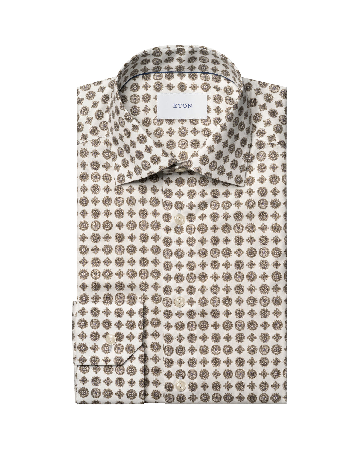 Geometric Signature Twill Shirt - Eton
