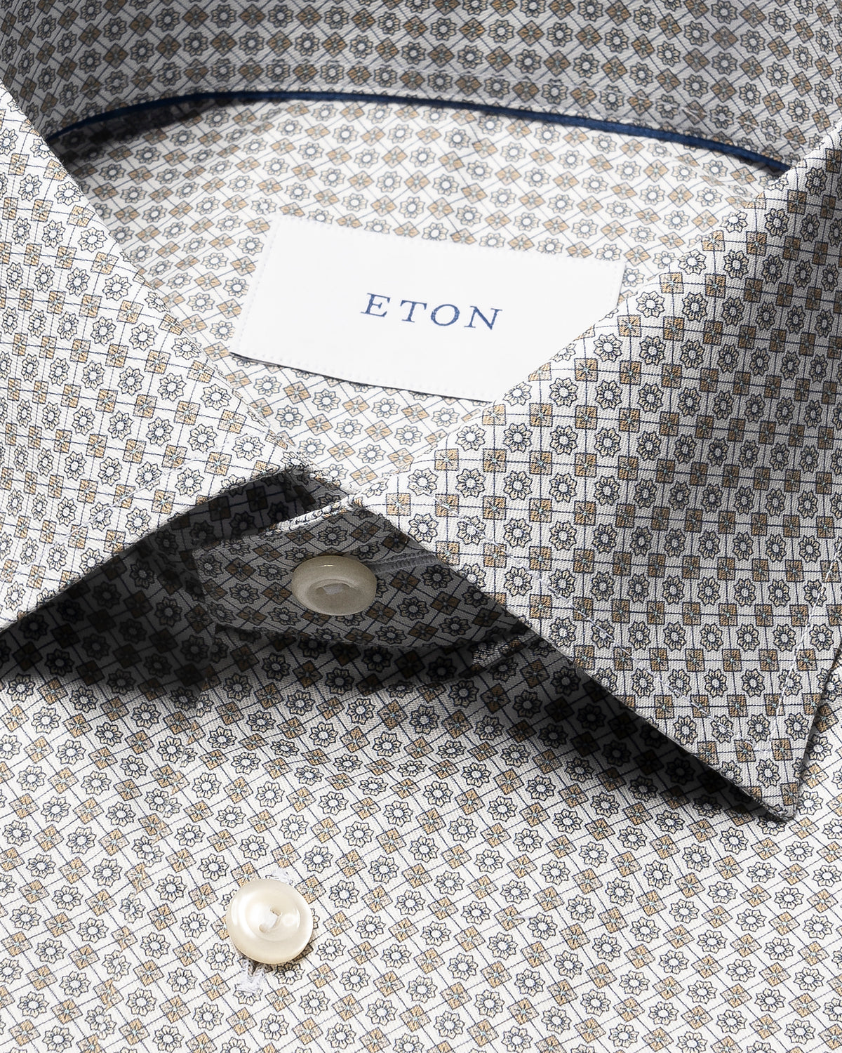 Eton Micro Print Signature Twill Shirt