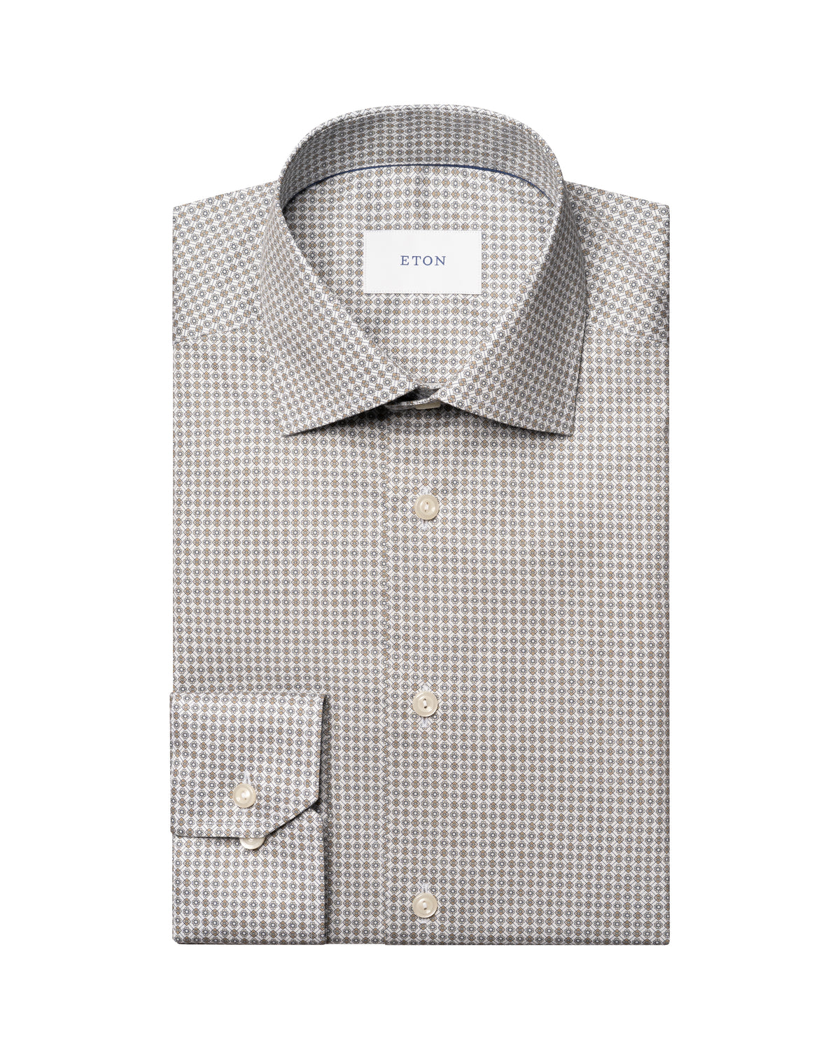 Eton Micro Print Signature Twill Shirt