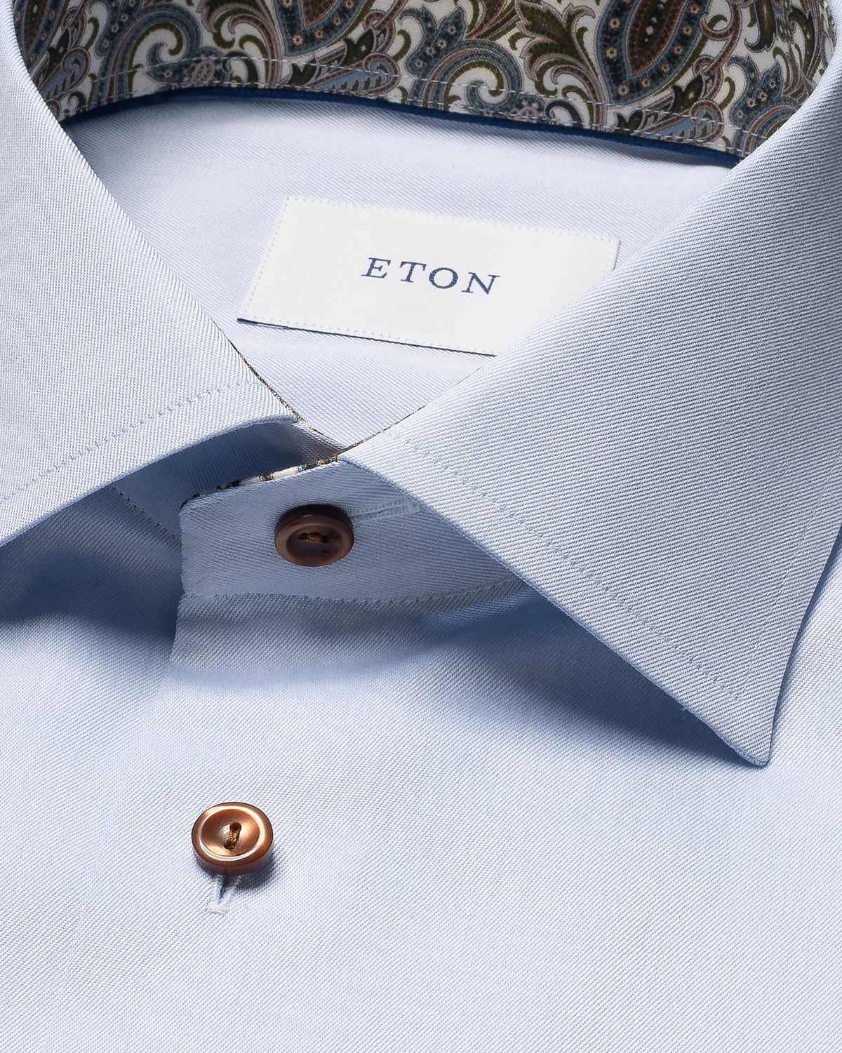 Paisley Effect Signature Twill Shirt - Eton