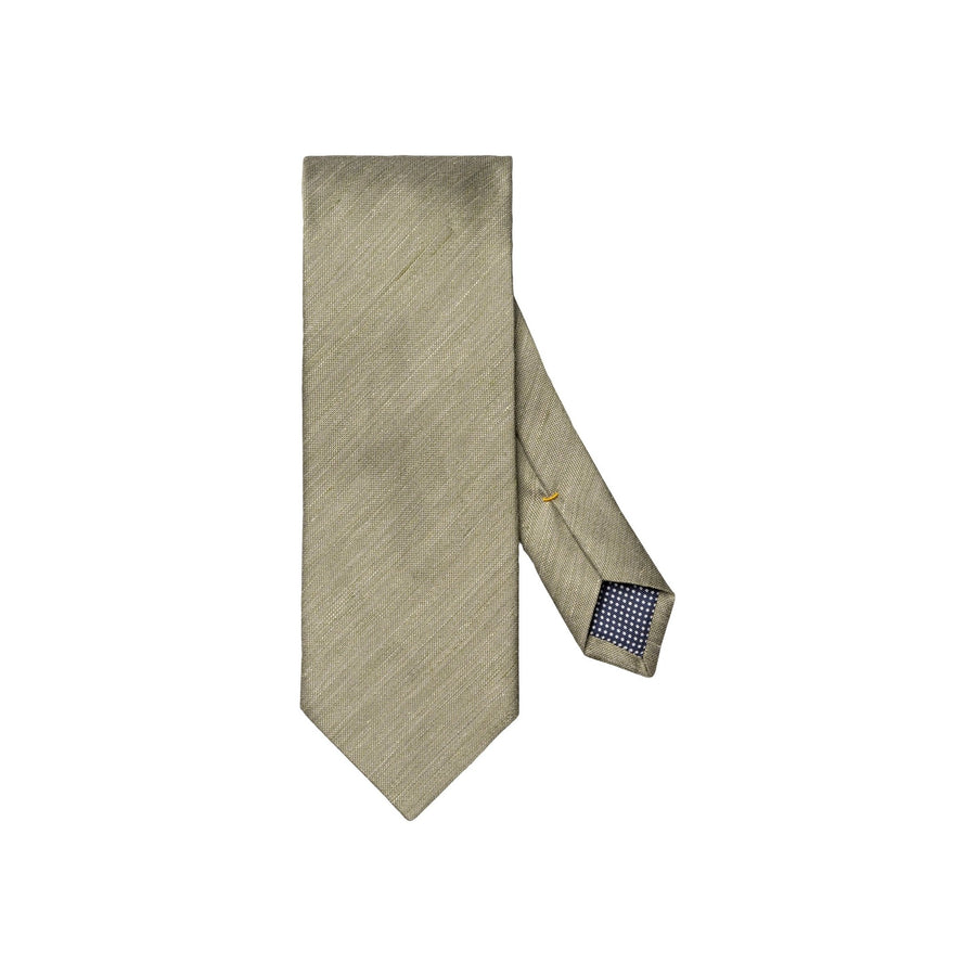 Woven Silk and Linen Tie Sage - Eton Shirts Neck Ties