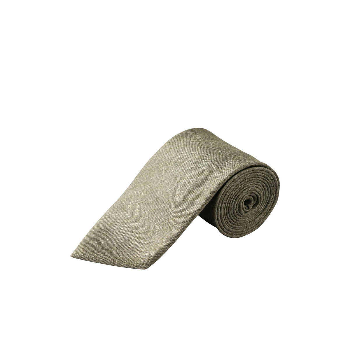 Woven Silk and Linen Tie Sage - Eton Shirts Neck Ties