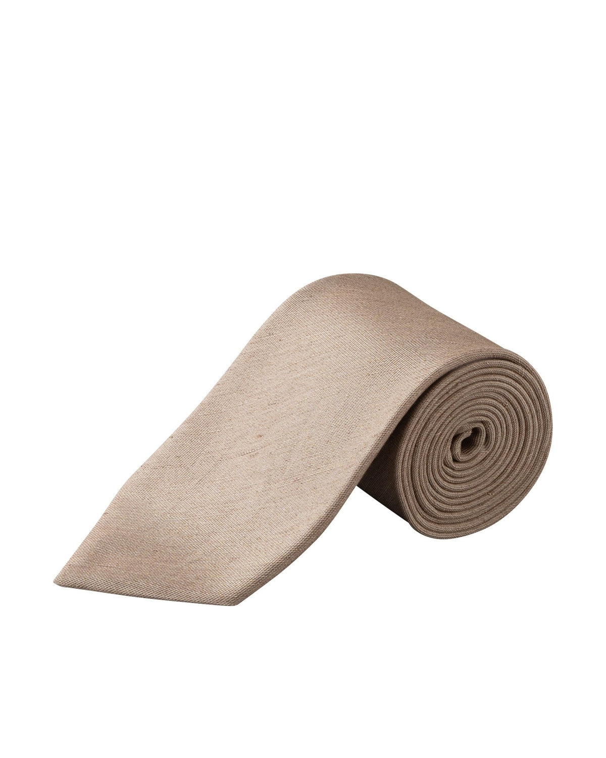 Woven Silk and Linen Tie Stone - Eton Shirts Neck Ties