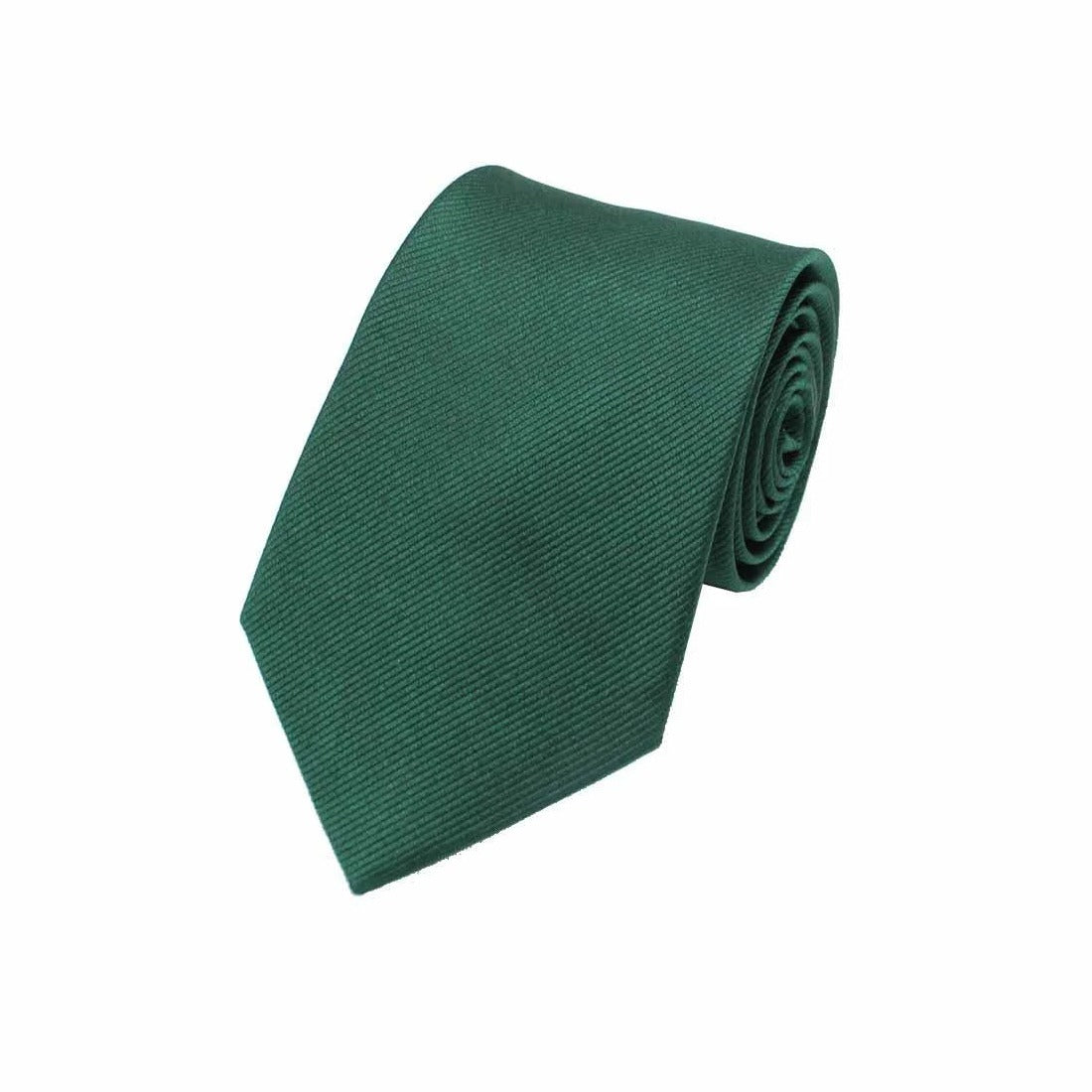 Woven Silk Tie Green - Leonard Silver Neck Ties