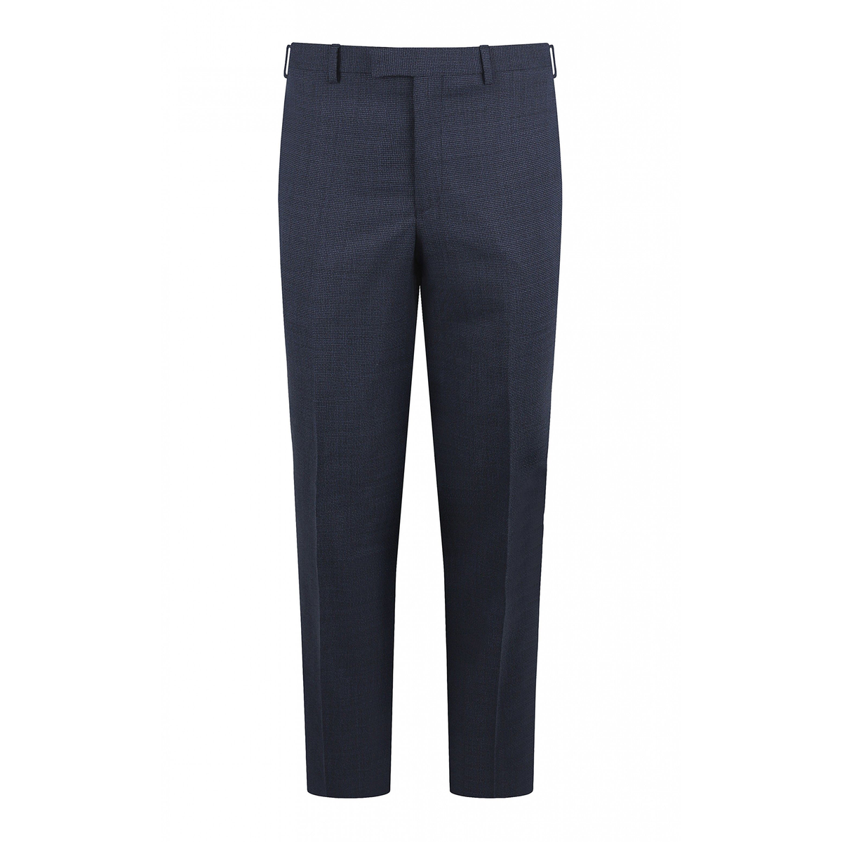 Zignone Blue Puppy Tooth Wool Trousers