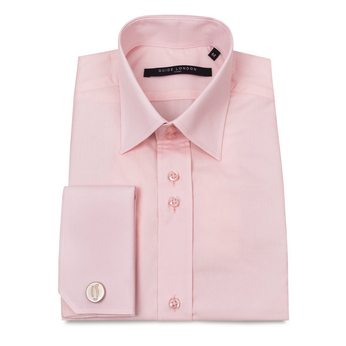 PINK Classic Double Cuff Shirt - Leonard Silver