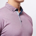 3 Button Pink Polo Shirt - Remus Uomo