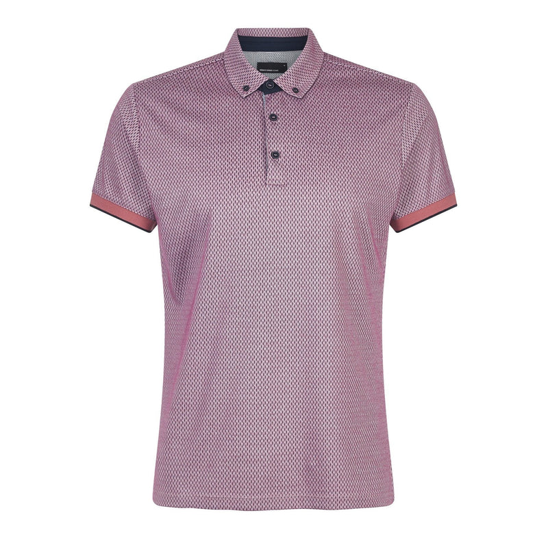 3 Button Pink Polo Shirt - Remus Uomo