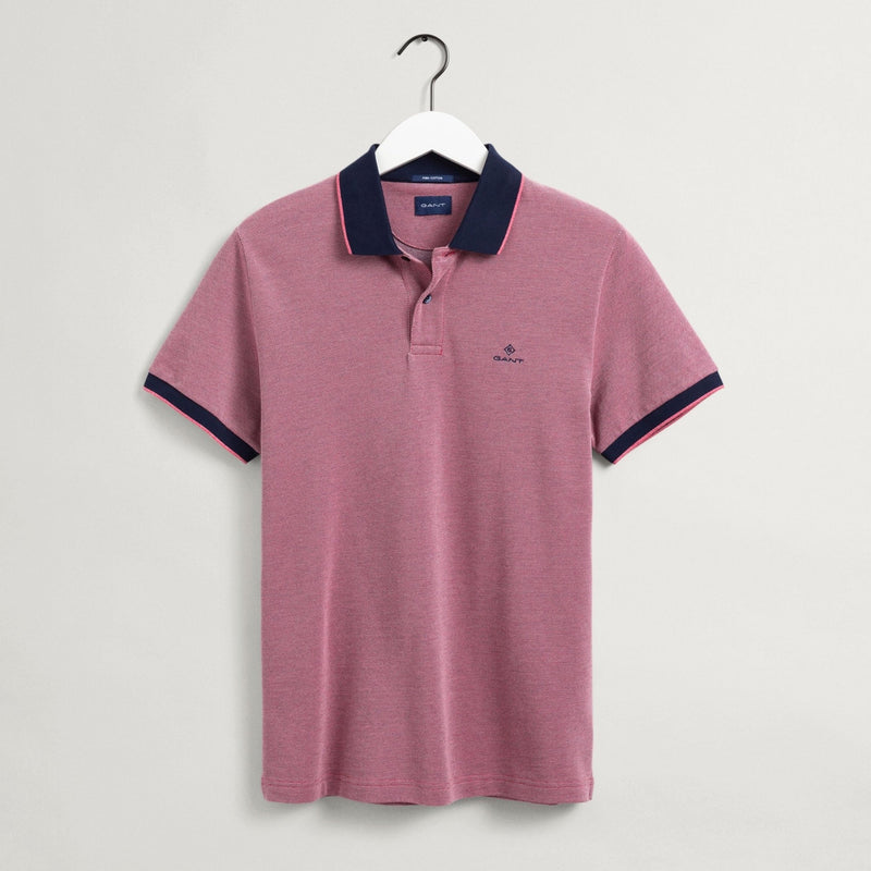 4-Colour Oxford Piqué Polo Shirt Sunset Pink - Gant