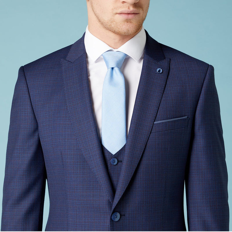 Abstract Micro Check Wool Suit - Remus Uomo