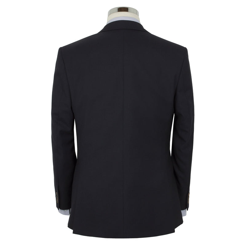 Alfred Brown Navy 2 Piece Wool Suit - The Label