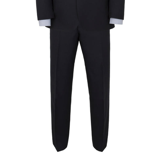 Alfred Brown Navy Wool Trouser - The Label