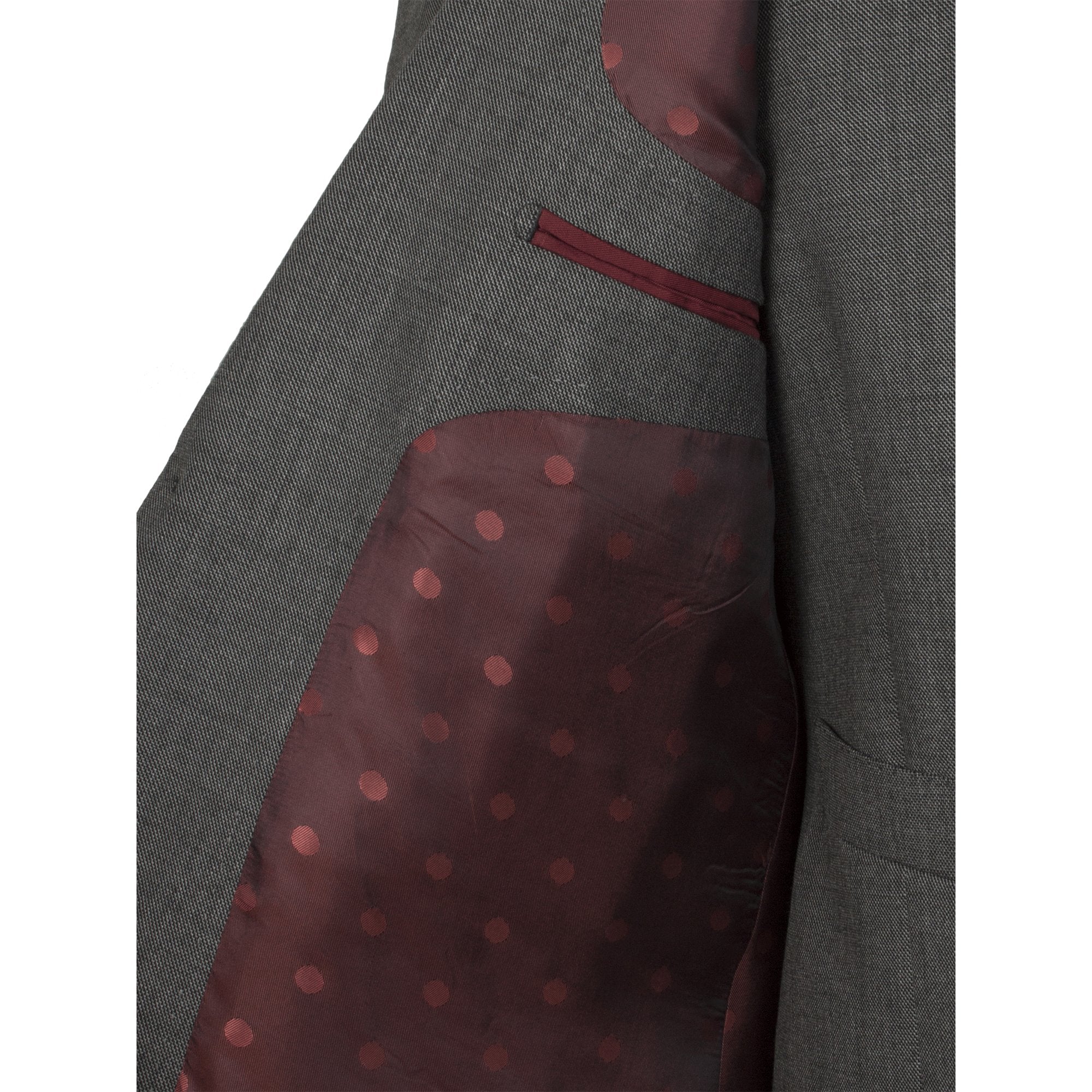 Alfred Brown Silver Grey 2 Piece Wool Suit - Leonard Silver