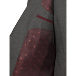 Alfred Brown Silver Grey 2 Piece Wool Suit - The Label