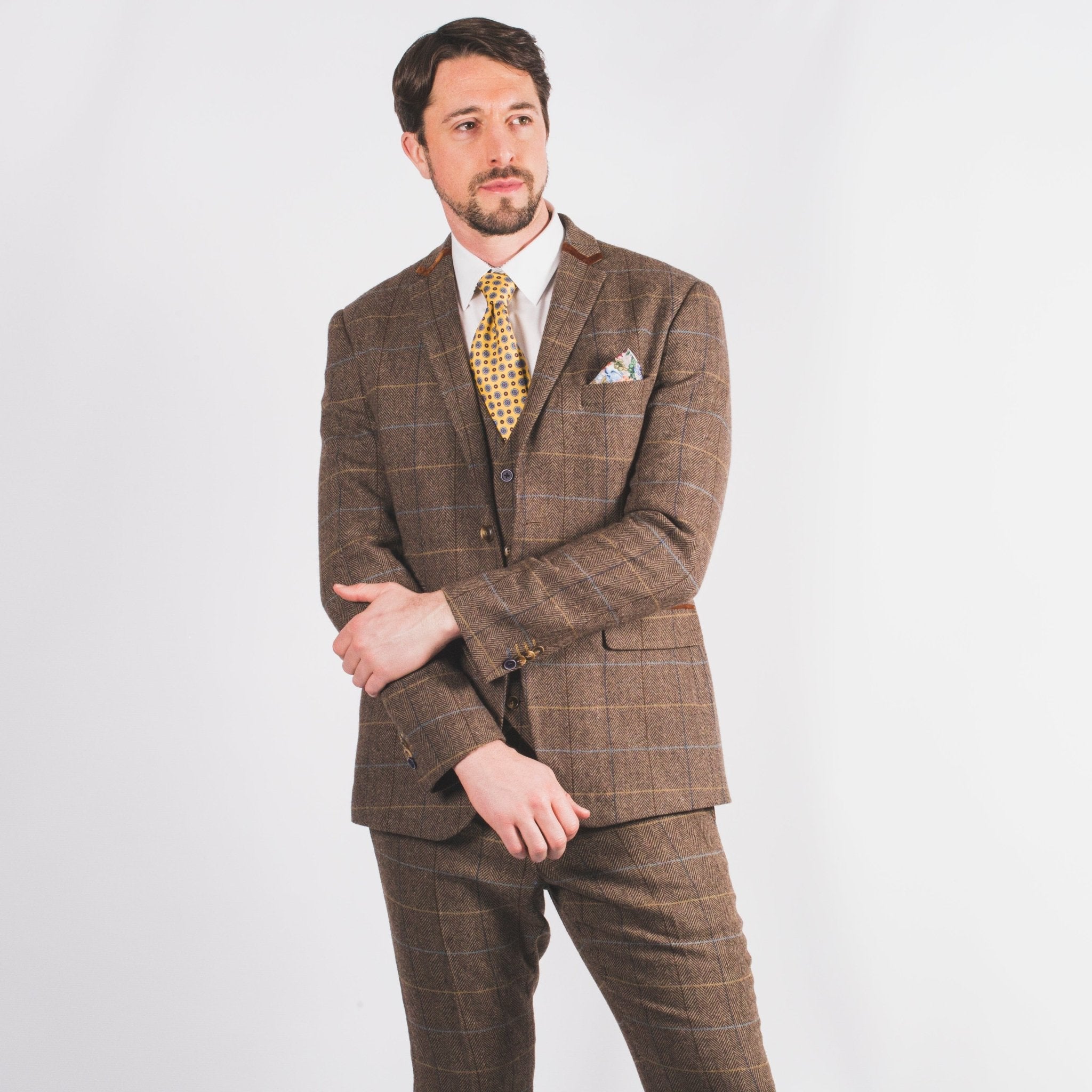 Arthur Brown Tweed Suit | Brown Tweed Suit – Leonard Silver