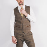 Arthur Brown Tweed Waistcoat - Leonard Silver