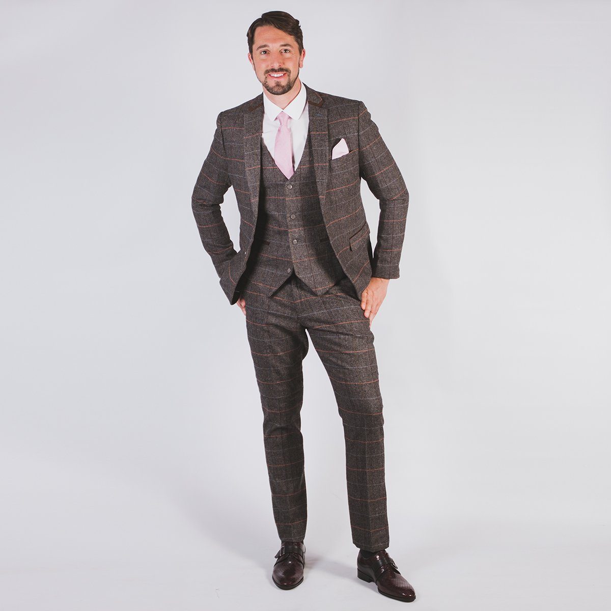 Arthur Grey Tweed Suit Leonard Silver