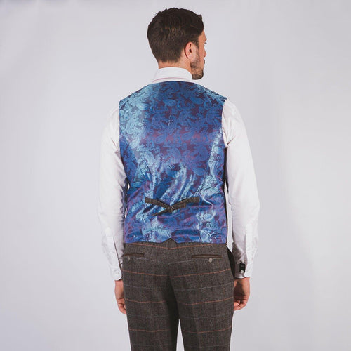 Arthur Grey Tweed Waistcoat - Leonard Silver