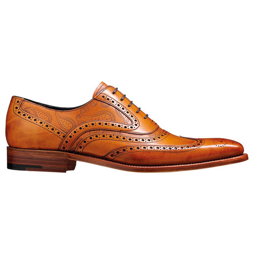 Barker McClean Brogues Tan Paisley Pattern - Barker