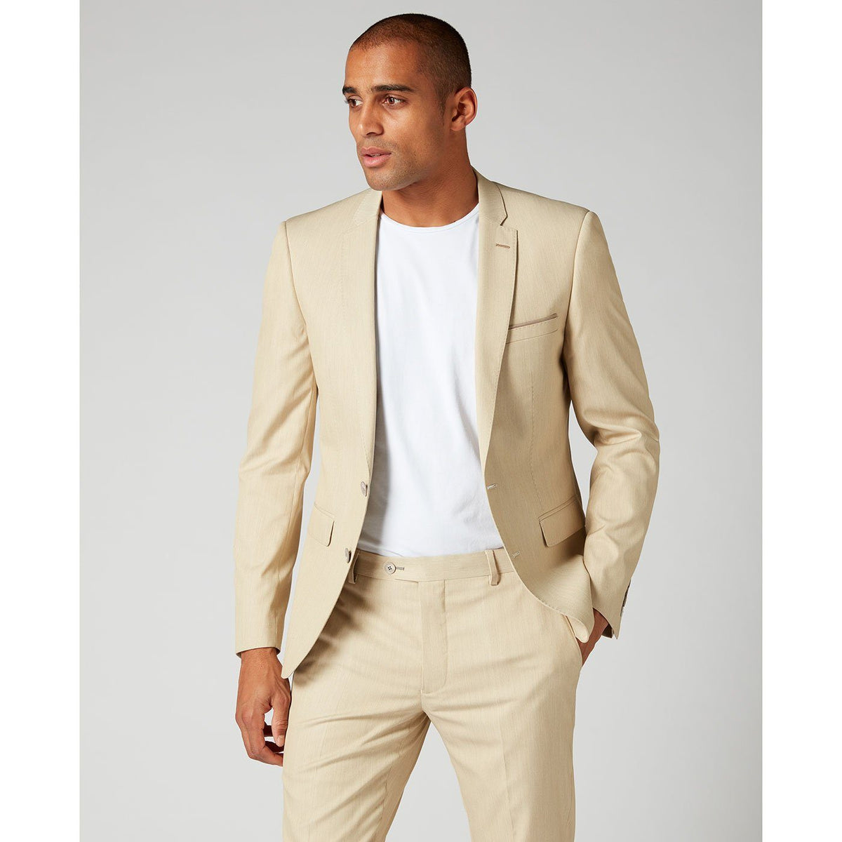 Beige Occasion Suit - Remus Uomo