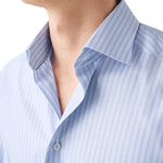 Bengal Stripe Blue Shirt - Eton Shirts