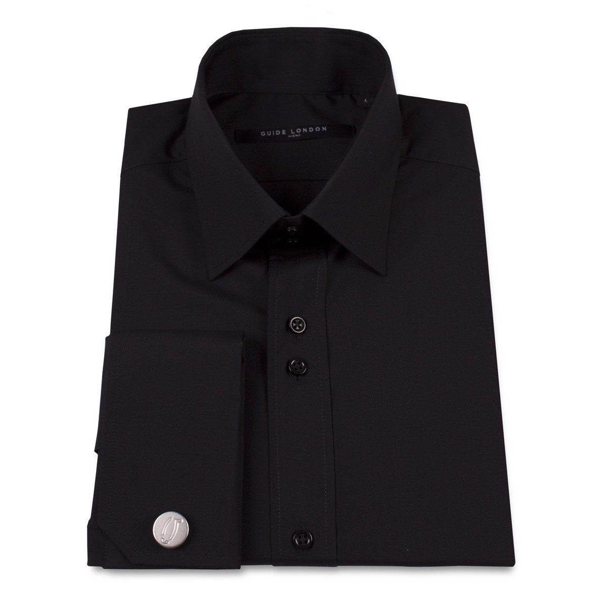 BLACK Classic Double Cuff Shirt - Guide Clothing Sale Outlet