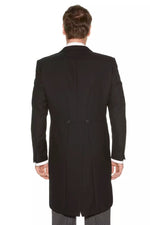 Black Herringbone Tailcoat Package - Leonard Silver