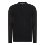 Black Long Sleeved Polo - Remus Uomo