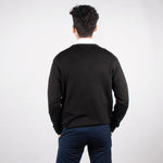 Black Merino V-neck - John Victor