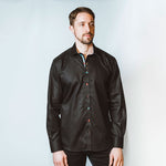 Black Multi Colour Button and Insert Shirt - Claudio Lugli