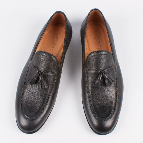 Black Tassle Loafer - Lacuzzo