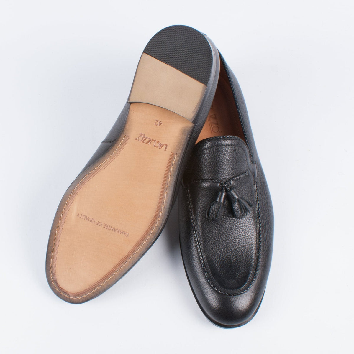 Black Tassle Loafer - Lacuzzo