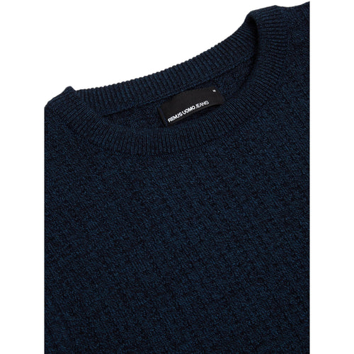 Blue Crew Neck Sweater - Remus Uomo