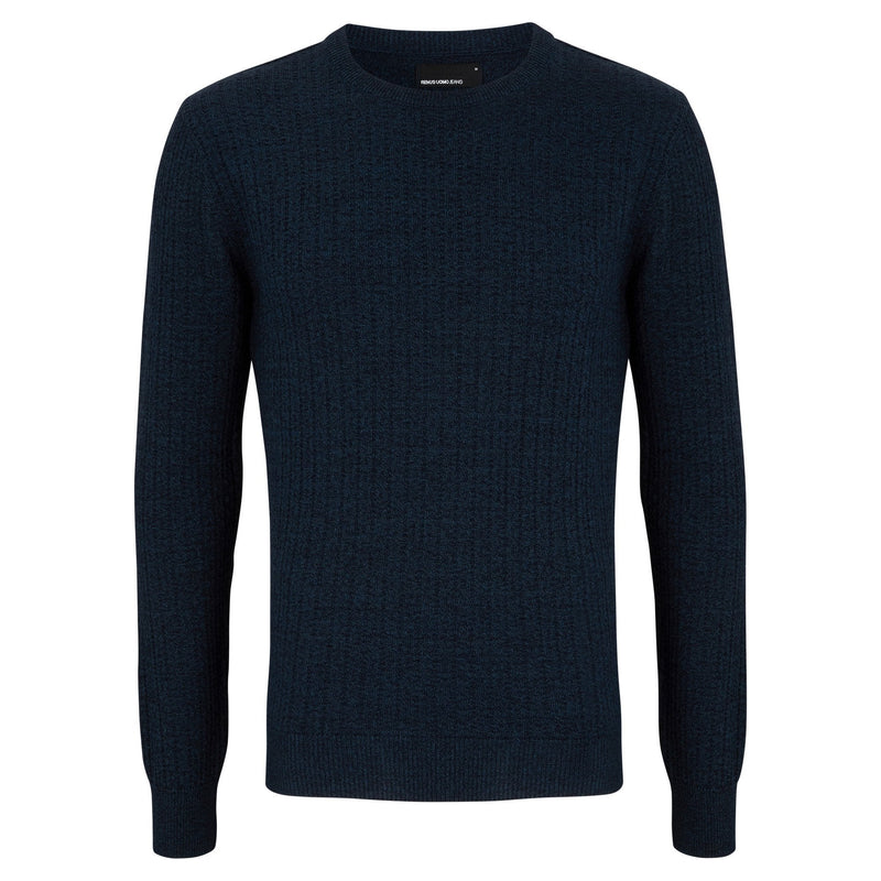 Blue Crew Neck Sweater - Remus Uomo