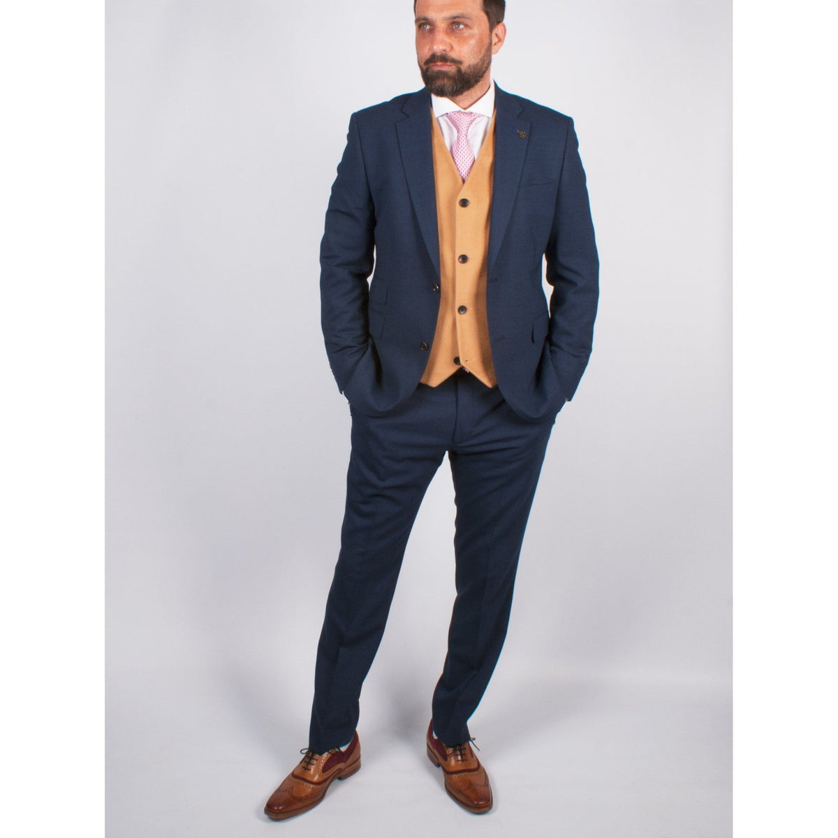 Blue Flannel Jacket - Gibson London