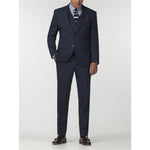 Blue Flannel Trousers - Gibson London