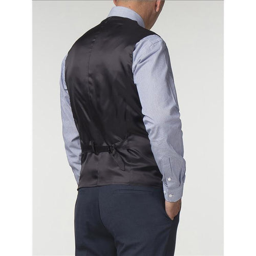 Blue Flannel Waistcoat - Gibson London