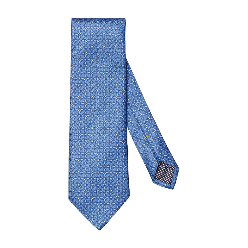 Blue Floral Silk Tie - Eton Shirts