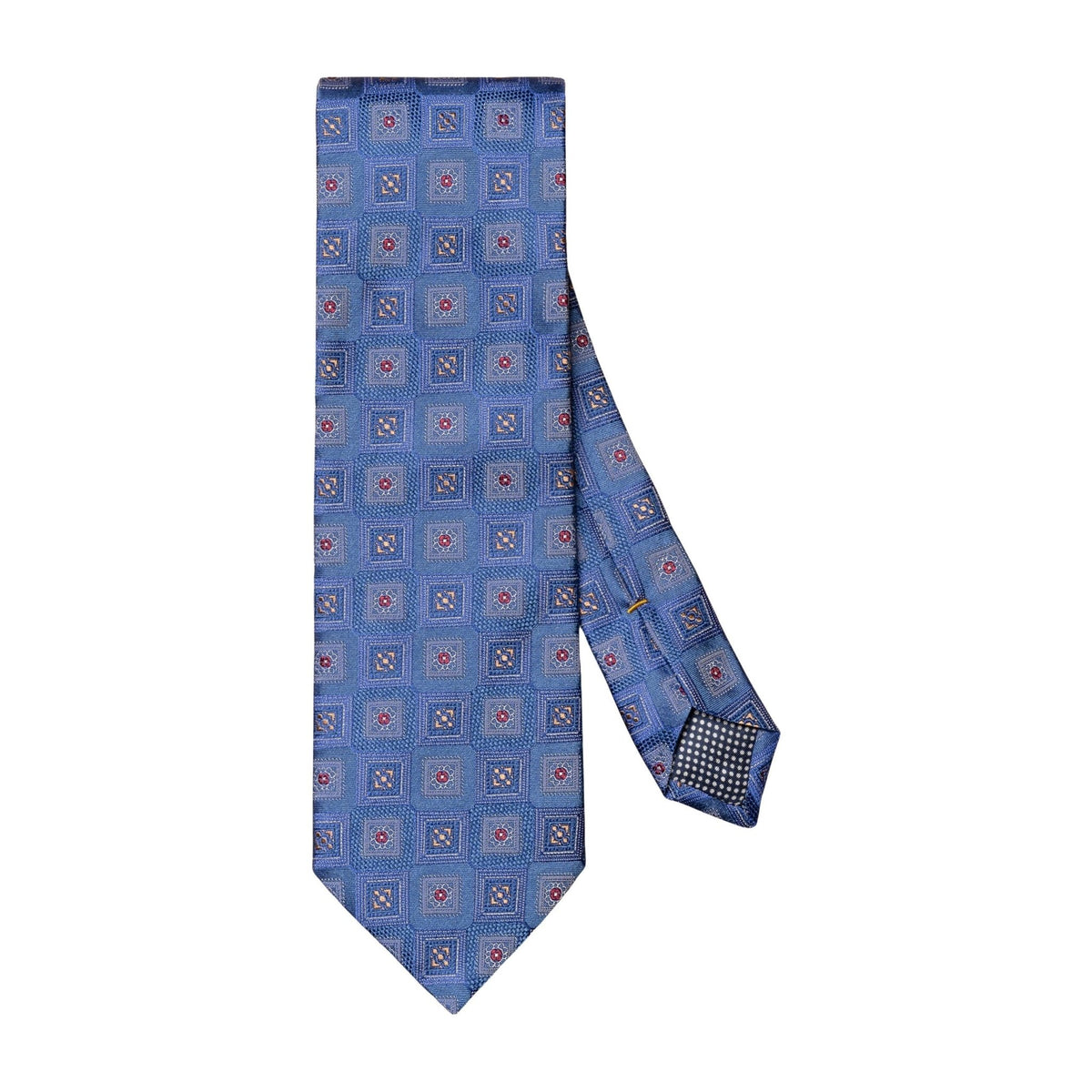 Blue Geo Silk Tie - Eton Shirts