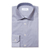 Blue Geometric Print Signature Twill Shirt - Eton Shirts