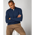 Blue Half Zip Sweater - Remus Uomo