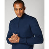 Blue Half Zip Sweater - Remus Uomo