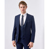 Blue Mini Check Suit - Remus Uomo