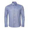 Blue Oxford Pique Jersey Shirt - Eton Shirts