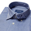 Blue Oxford Pique Jersey Shirt - Eton Shirts