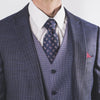 Blue Pinstripe Suit - John Victor