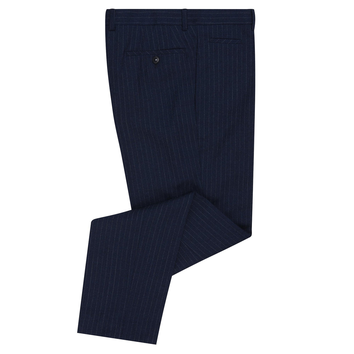 Blue Pinstripe Wool Suit - Remus Uomo